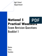N5 Woodwork Exam Questions Booklet 1