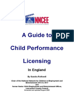 Nncee A Guide To Child Performance Licensing August 2020