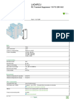 RC Transient Suppressor 110 TO 250 VAC Datasheet