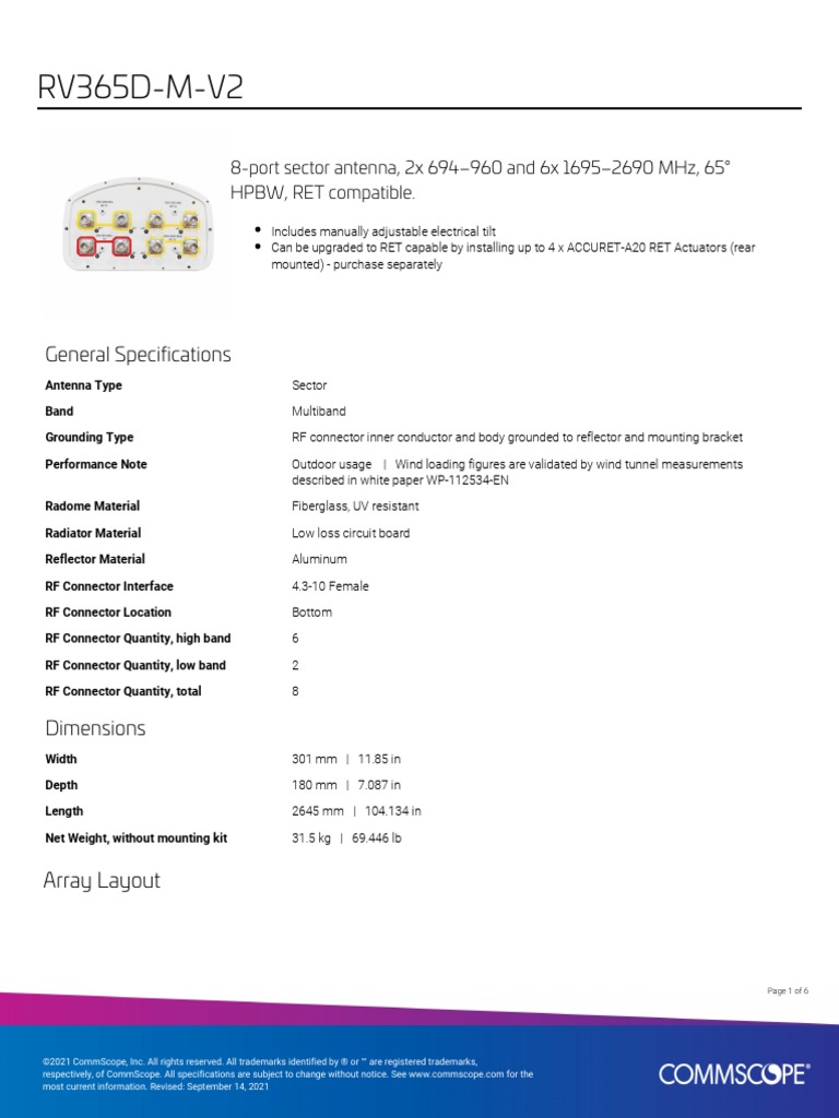 RV365D-M-V2 Product Specifications (Comprehensive) | PDF