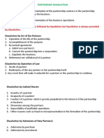 Dissolution by Purchase and Investment Lecture