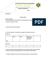 INFORME DE LABORATORIO - Química