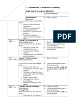 ACCT 1002 Financial Accounting Course Topics and Schedule