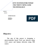 Intelligent System For Toxic Gas Detection Using GSM