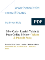 Código Bíblico Los Lideres Más Recientres Rusos - Yeltsin & Putin, Español e Inglés.