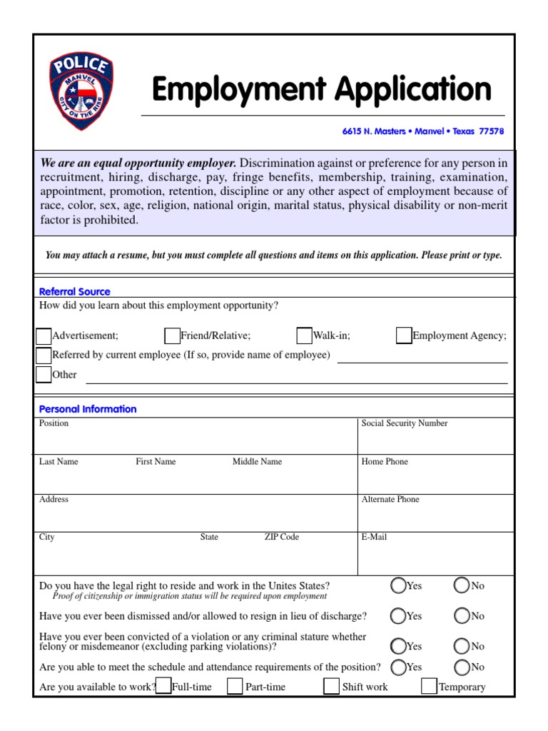 Manvel Employment Application PD 201810310937002308 PDF Identity