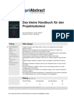 Kleines Handbuch Fuer Den Projektsaboteur Kotteman D