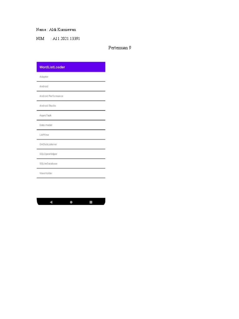 Android ListView Adapter Example | PDF | Java (Programming Language ...