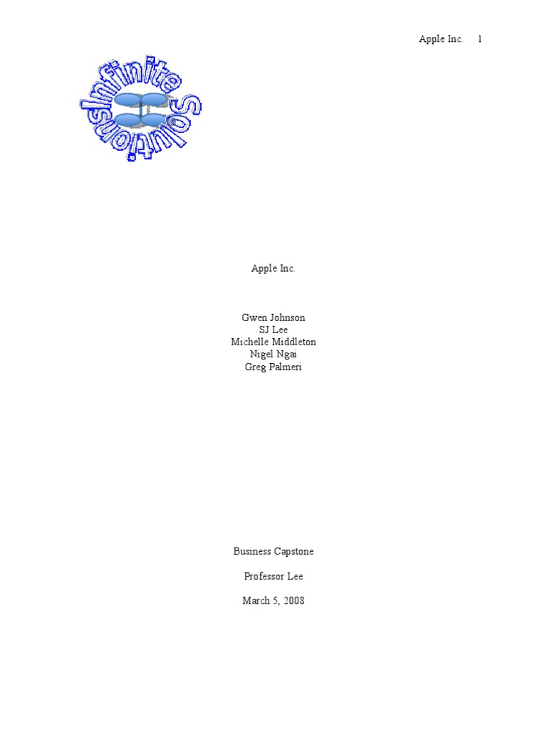 Apple Inc. 1 | PDF | Apple Inc. | I Pod