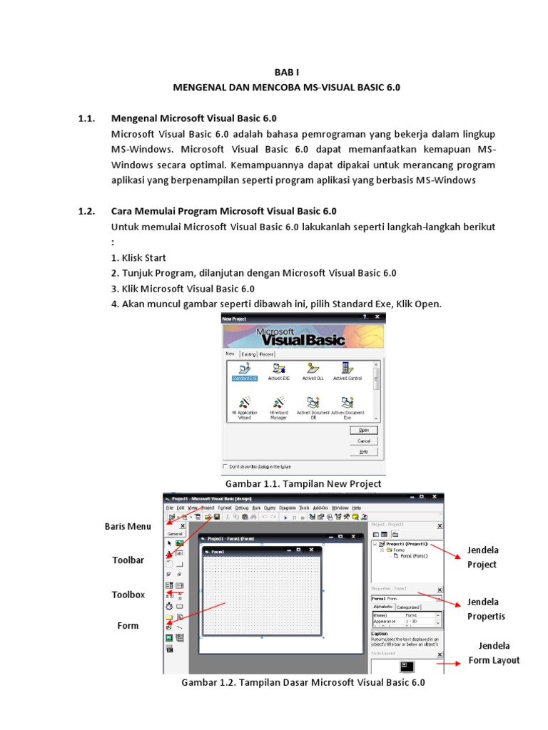 Panduan Dasar MS-Visual Basic 6.0 | PDF