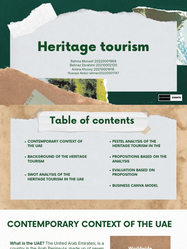 Heritage Tourism Analysis in UAE | PDF | United Arab Emirates | Tourism