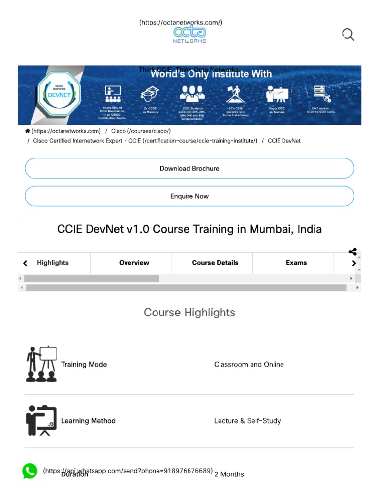 Ccie Devnet Training in India | PDF