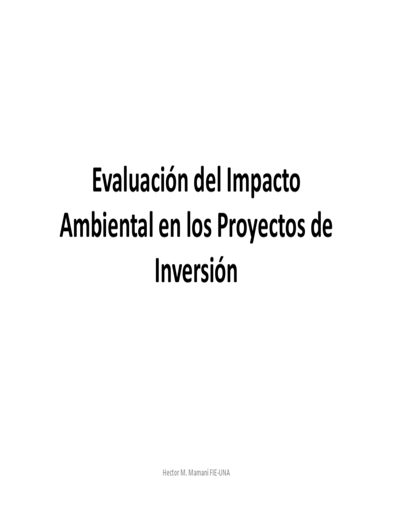 3.1 Eia | PDF | Evaluación de impacto ambiental | Entorno natural