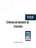 Criterios de Decision