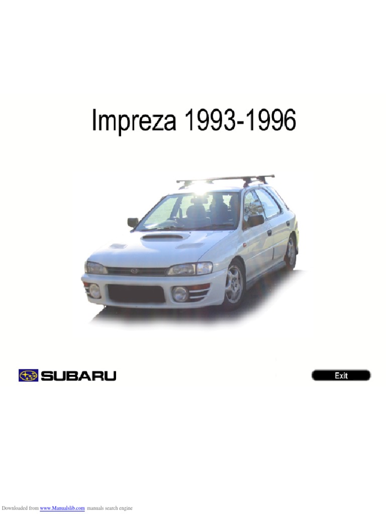 2004 IMPREZA SERVICE MANUAL visual data 3