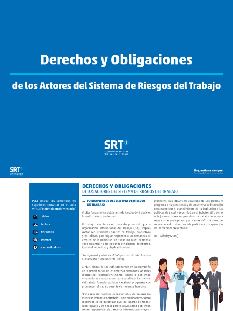 Derechos y Obligaciones en Riesgos Laborales | PDF | Seguridad y salud ...