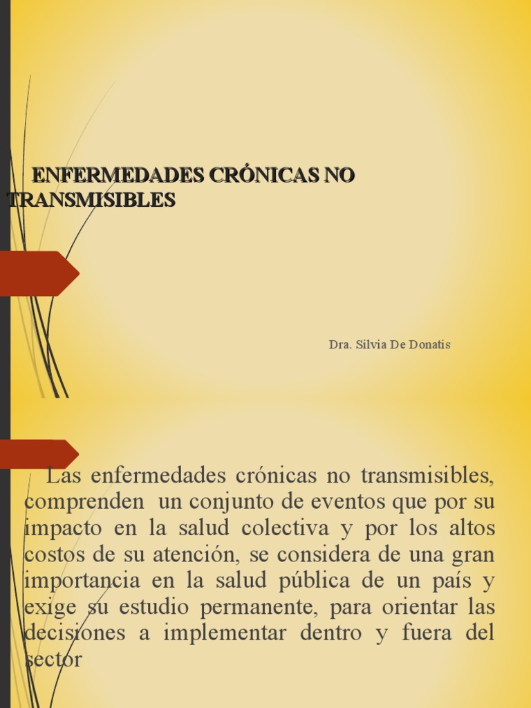 Enfermedades No Transmisibles PDF Las enfermedades no transmisibles