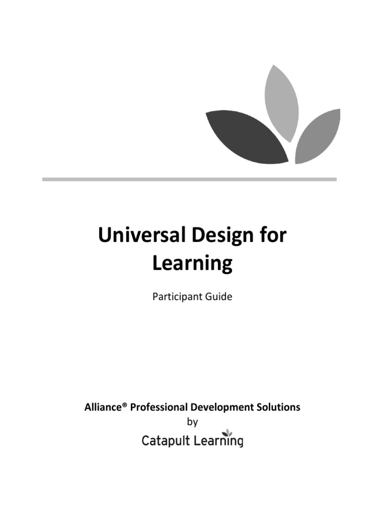 Universal Design For Learning GUIDE | PDF | Reading Comprehension ...