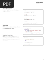 Classes Cheatsheet