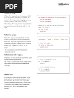 Loops Cheatsheet