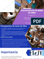 Presupuestos Mano de Obra - Grupo 8