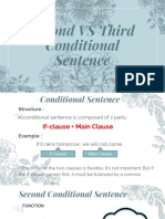Second VS Third Conditional Sentence