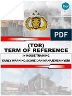 Term of Reference in House Training Ews