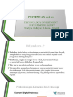 Pertemuan 11 & 12 - Technology Investment in Financing Audit