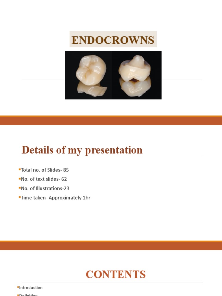 Endocrowns download free pdf dentistry branches