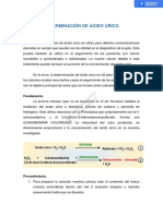 14 PRÁCTICA #14 DETERMINACIÓN DE ÁCIDO ÚRICO - GOTA (1) - Completo