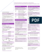 Equilibriumchemistry Cheat Sheet