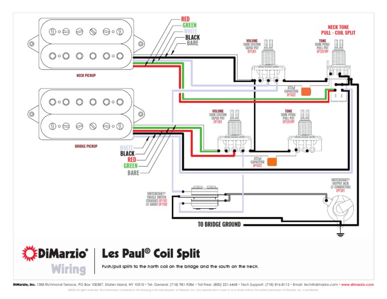 Les Paul Coil Split DiMarzio | PDF | Electricity | Electrical Engineering