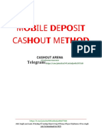 Mobile Deposit Cashout Method: Telegram