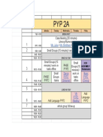 UPDATED TIMETABLE - 2A - Sheet1