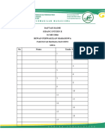 Daftar Hadir Sidang Intern II