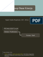 Konsep Dasar Kinerja