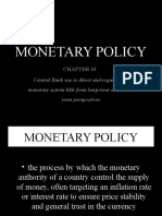 Chapter 10 - Monetary Policy