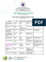 Curriculum Continuity Delivery Plan - Talic ES