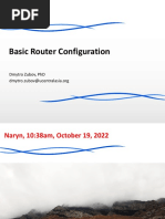 Basic Router Configuration