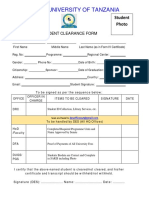 OUOT Student Clearance Form