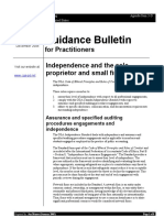 Guidance Bulletin: For Practitioners Independence and The Sole Proprietor and Small Firm