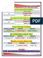 VIZAG SCHEDULE - 02nd January