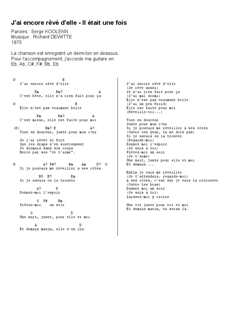 J Ai Encore Rêvé D Elle Chords emploi veau abri Président payer Dévorer partition piano j ai encore rêvé d  elle - latelierdurythme.fr