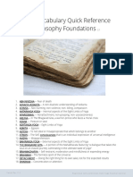 Vocab Philosophy Foundations 2.1