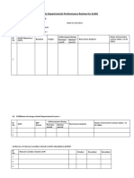 Quarterly Departmental Performance Review For EnMS