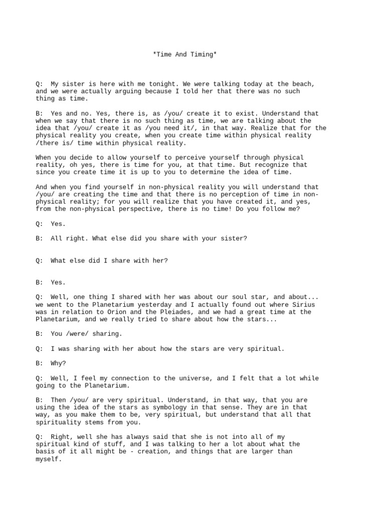 Bashar Time And Timing Pdf Idea Time