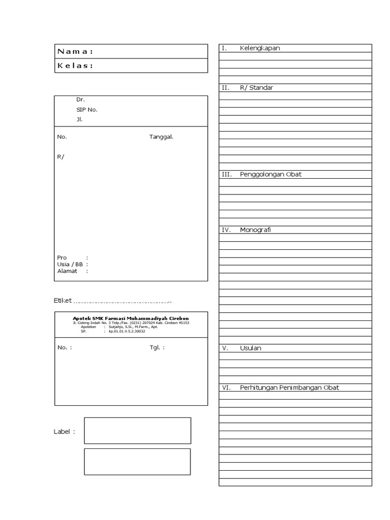 Resep Kosong XI | PDF