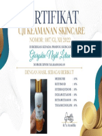 Sertifikat Gloryskin Night Lotion