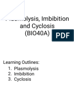 3.6.) Plasmolysis, Imbibition and Cyclosis (BIO40A)