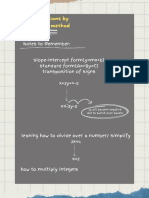 Slope-Intercept Form (Y MX+B) Standard Form (Ax+By C) Transposition of Signs X+3y+ - 5 X - 3y-5